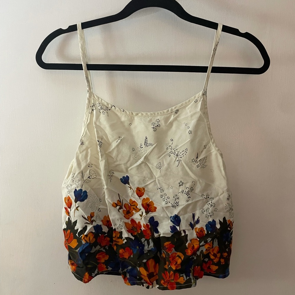 size small floral crop top from boutique in Madison, WI
